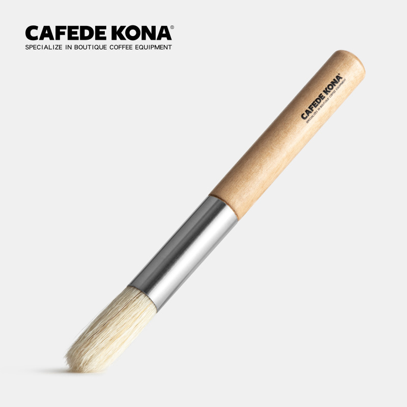 Coffee Equipment Grinder - CAFEDE KONA Ahşap Saplı Temizleme Fırçası