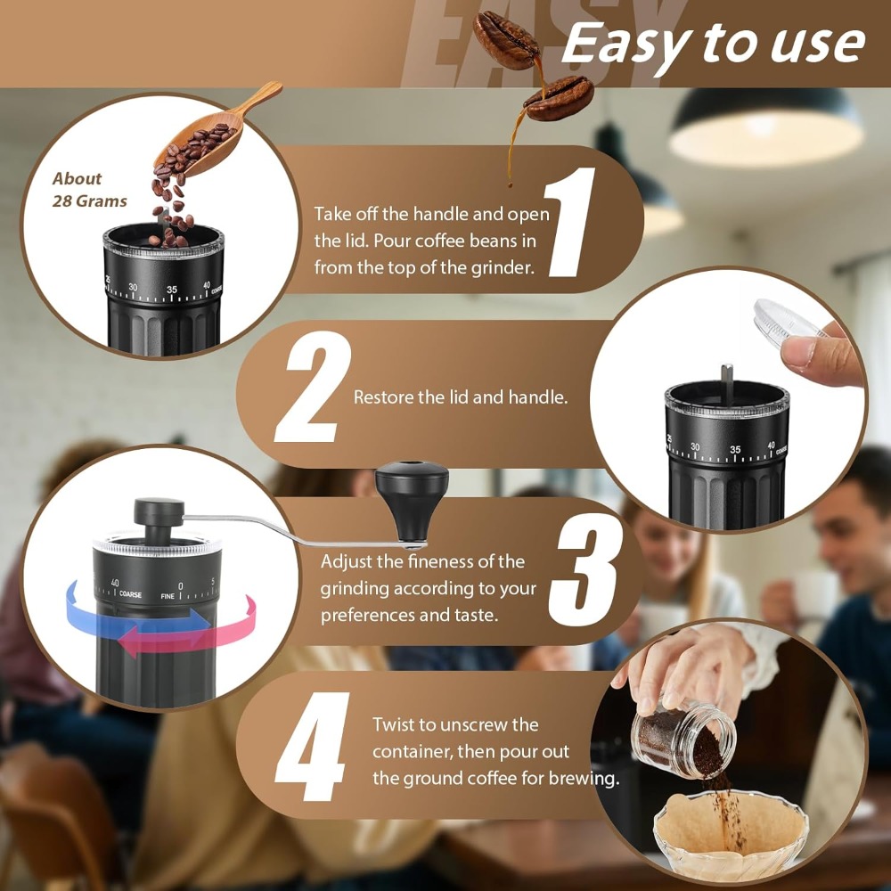 40 Harici Ayarlı Manuel Kahve  - Coffee Equipment Grinder incelemesi ve fiyatı