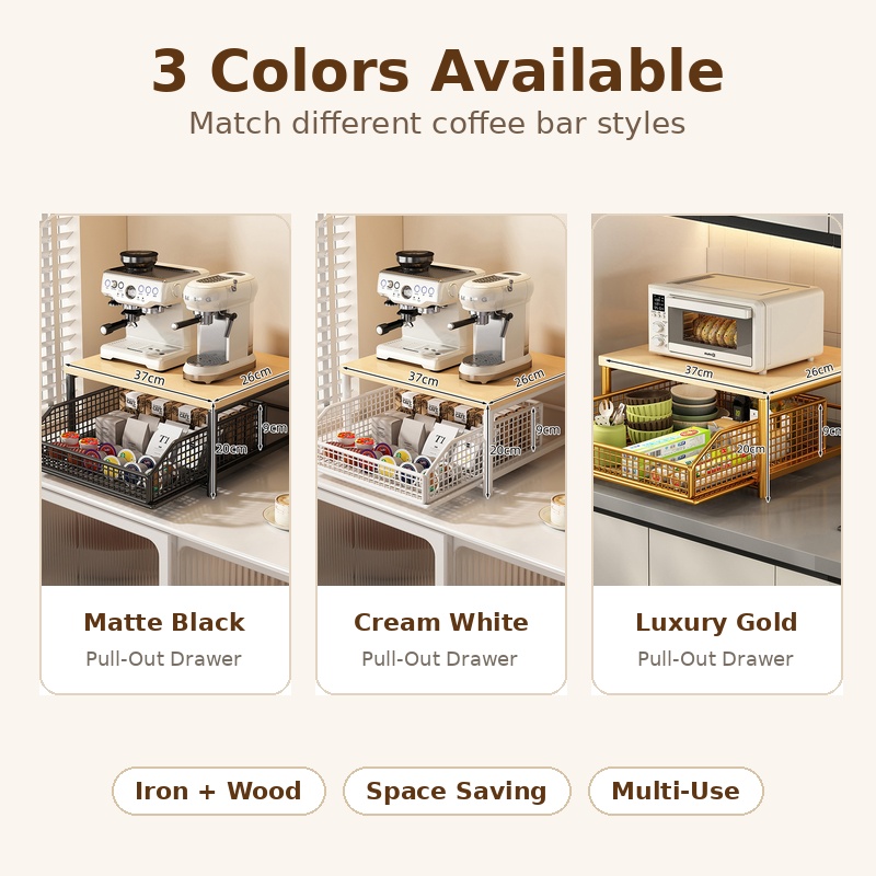 Kahve Makinesi Depolama Rafı Ç - Coffee Equipment Organizer incelemesi ve fiyatı